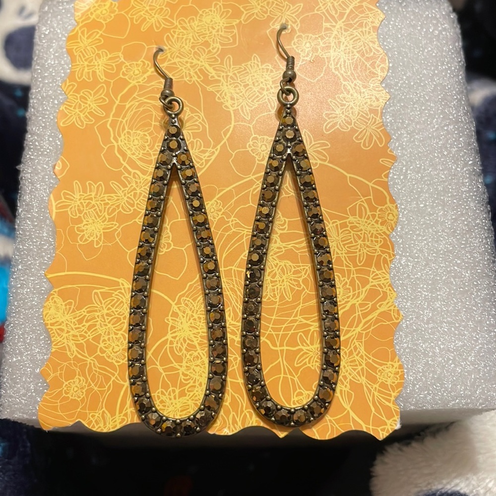 Bronze Teardrop Earrings